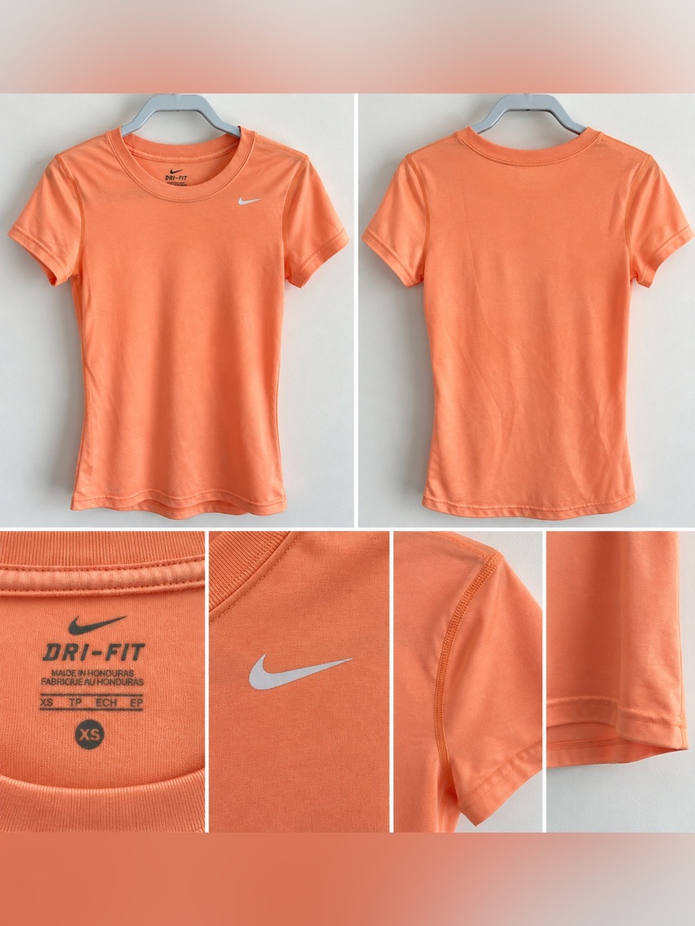 Nike Dri-FIT Women’s XS Coral Orange Athletic Running Shirt